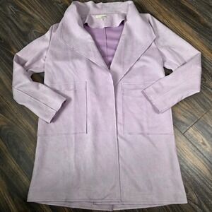 June & Hudson Lilac Purple Open‎ Front Jacket Coat Women's Medium